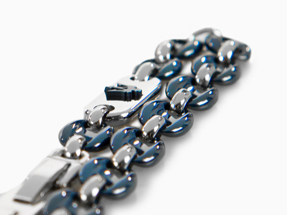 Pulsera Maserati Gioielli, Acero inoxidable, Plata, PVD, JM422ATZ18