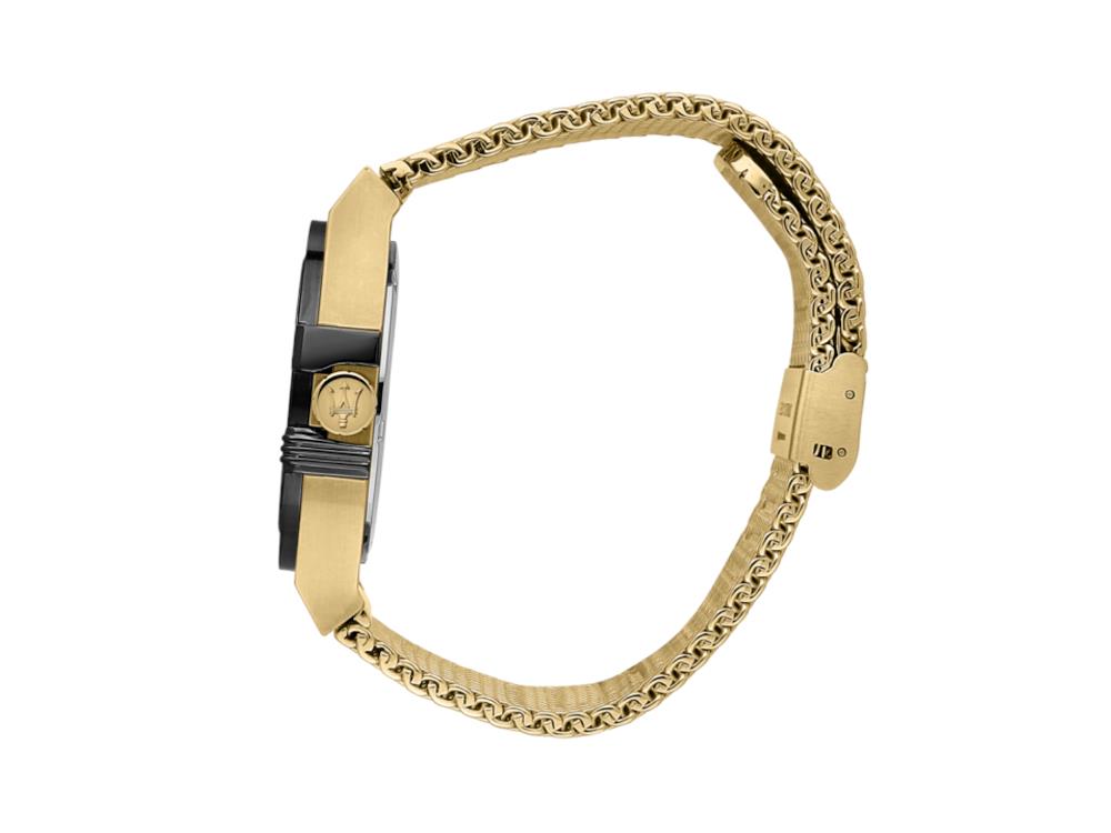 Reloj de Cuarzo Maserati Potenza, Negro, 42 mm, Cristal mineral, R8853108006