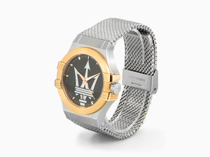 Reloj de Cuarzo Maserati Potenza, Negro, 42 mm, Cristal mineral, R8853108007