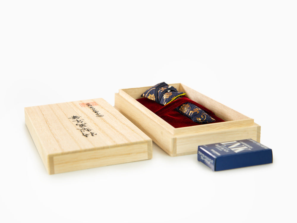 Pluma Estilográfica Nakaya Cigar Portable Shu-nurippanashi, Ebonita,17mm