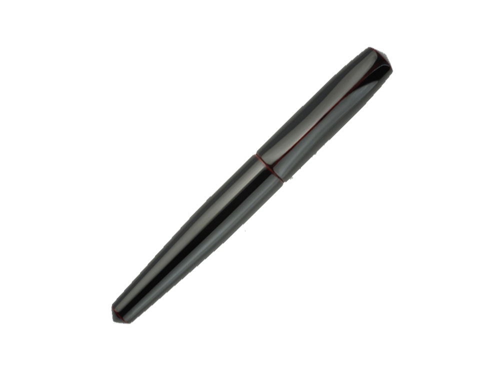 Estilográfica Nakaya Dorsal Fin Ver.1 Kuro-Tamenuri, Ebonita, Urushi