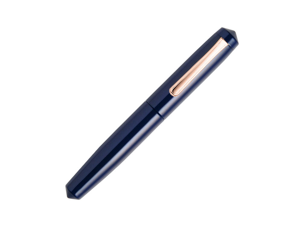 Pluma Estilográfica Nakaya Writer Kikyo, Piccolo, Ebonita, Oro Rosa