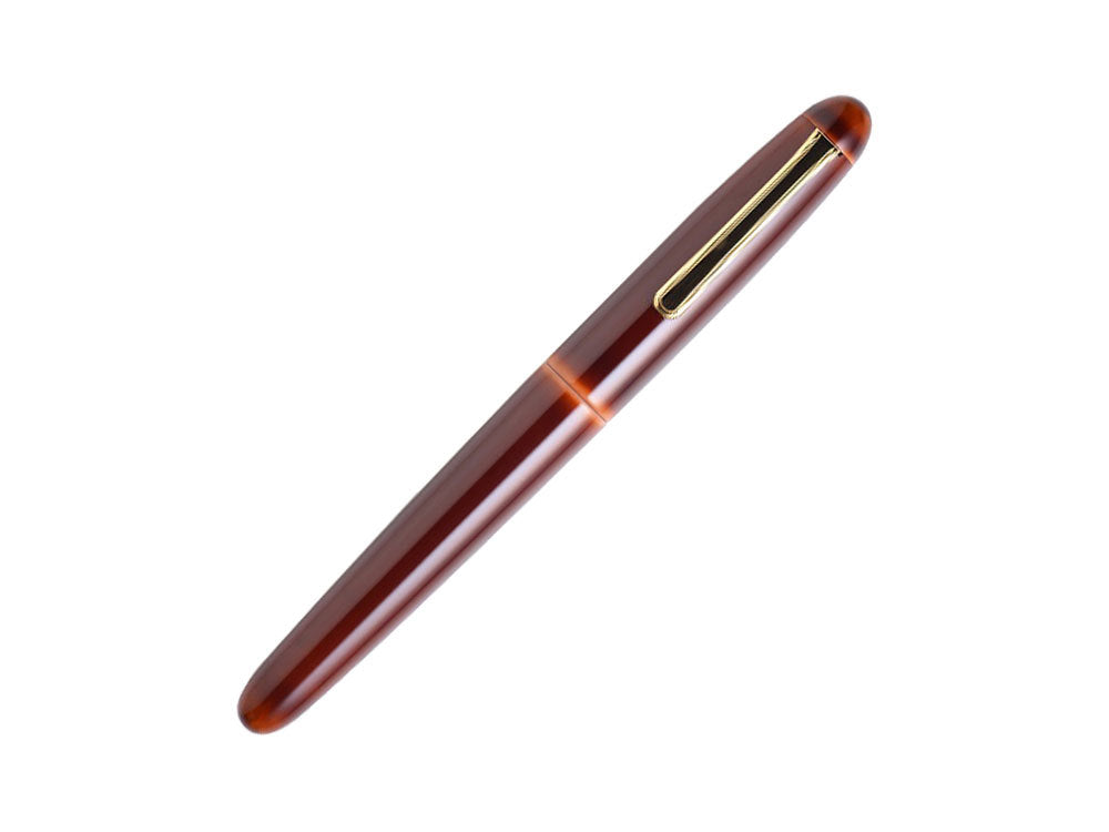 Pluma Estilográfica Nakaya Writer Toki-Tamenuri, Portable, Ebonita, Oro