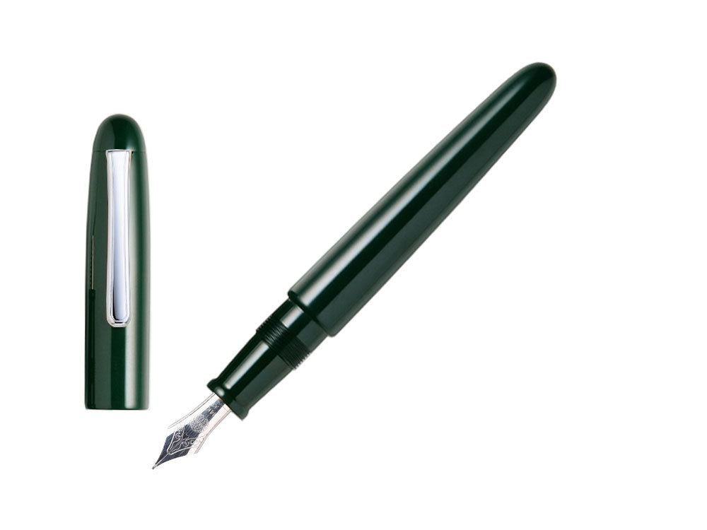 Pluma Estilográfica Nakaya Writer Portable Midori, Ebonita, Rodiado