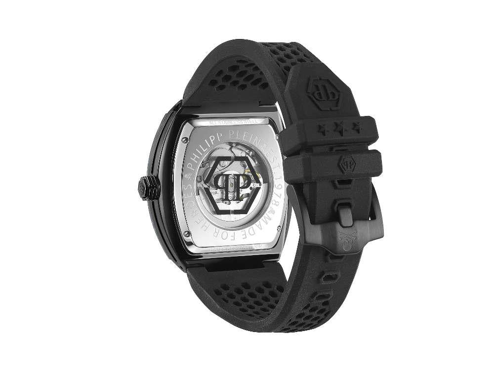 Reloj Automático Philipp Plein The Skeleton, PVD, Negro, 44 mm, PWBAA0221