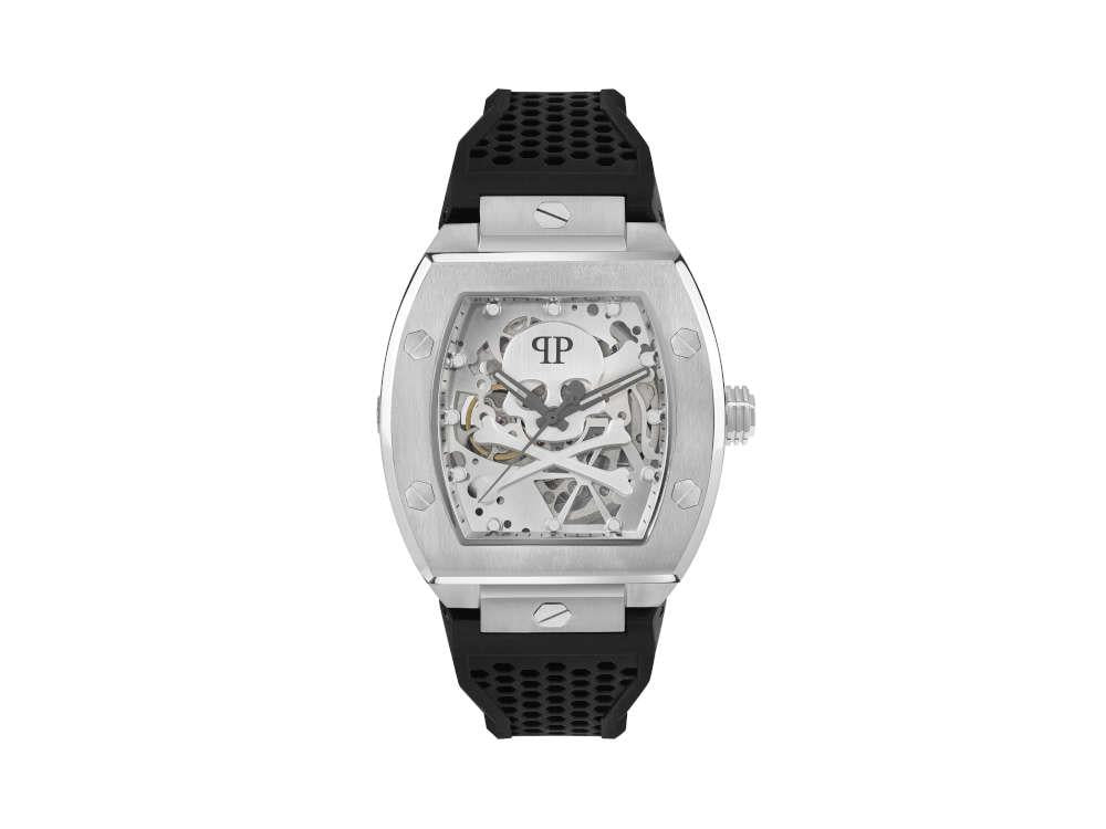 Reloj Automático Philipp Plein The Skeleton, PVD, Plata, 44 mm, PWBAA2123