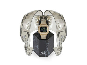 Reloj de Cuarzo Philipp Plein Hyper Shock, PVD Oro, Negro, 44 mm, PWHAA1021