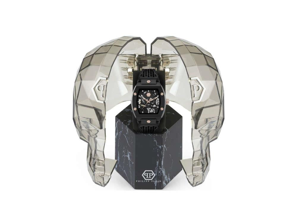 Reloj Automático Philipp Plein The Skeleton Ecoceramic, Negro, 44 mm, PWVBA0523