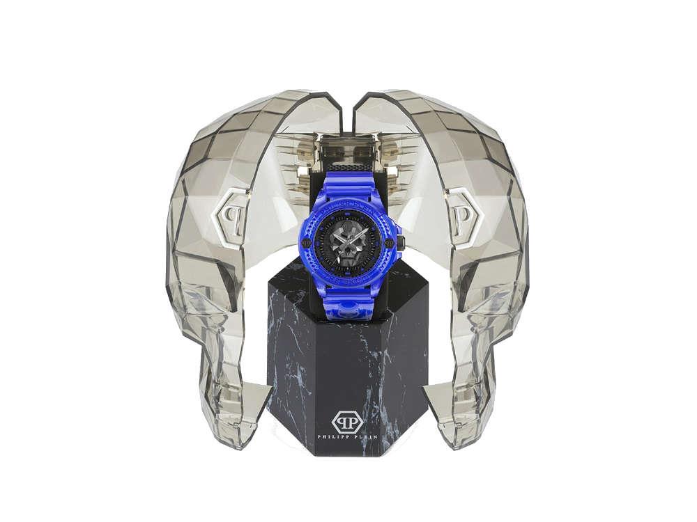 Reloj de Cuarzo Philipp Plein The Skull Synthetic, Negro, 44 mm, PWWAA0323