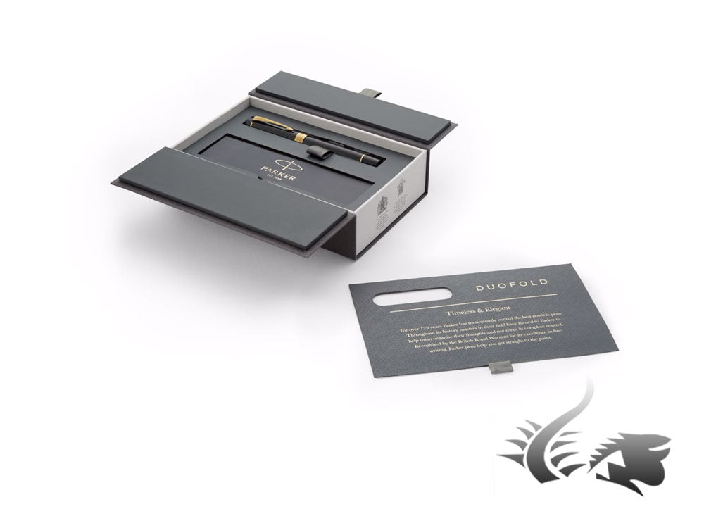 Estilográfica Parker Duofold Centennial, Resina Preciosa, Adornos en Oro