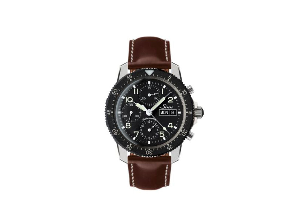 Reloj Automático Sinn 103 St, 41 mm, Correa de piel, Negro, 103.031 LB21