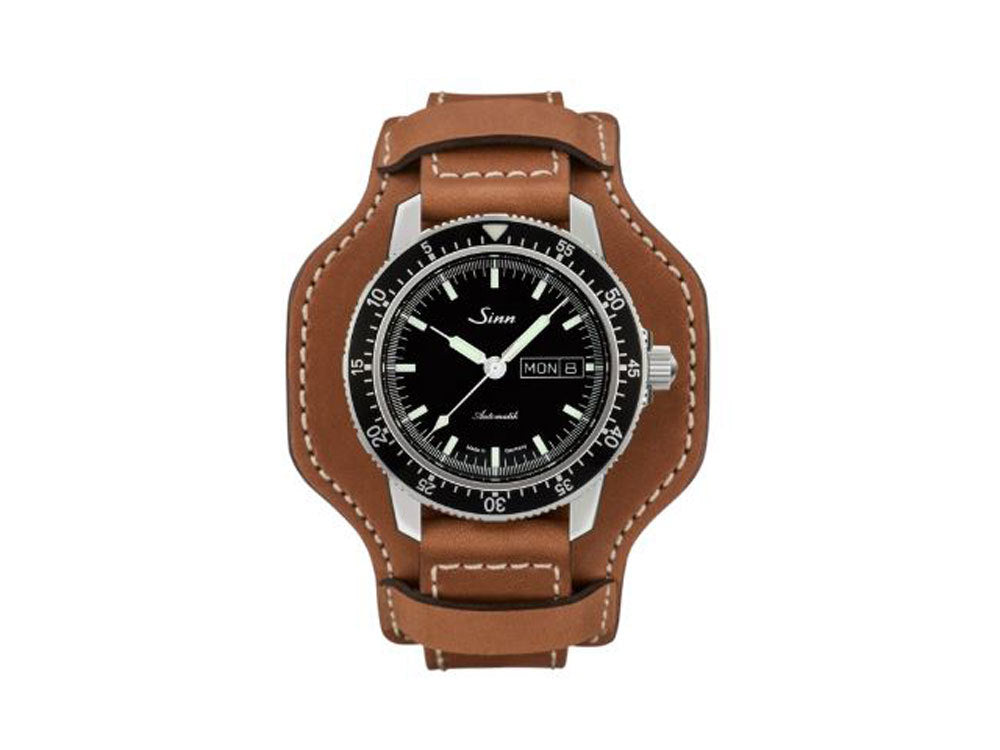 Reloj Automático Sinn 104 St Sa I, 41 mm, Negro, Correa de piel, 104.010 LB138