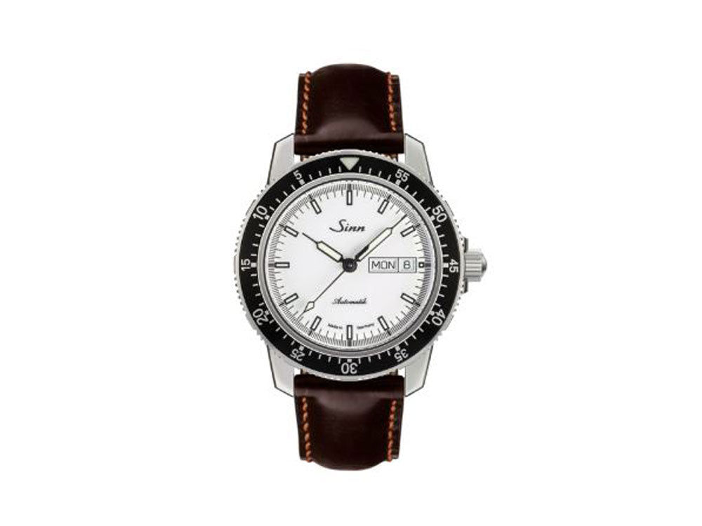 Reloj Automático Sinn 104 St Sa I W, 41 mm, Blanco, Correa de piel, 104.012 LB19