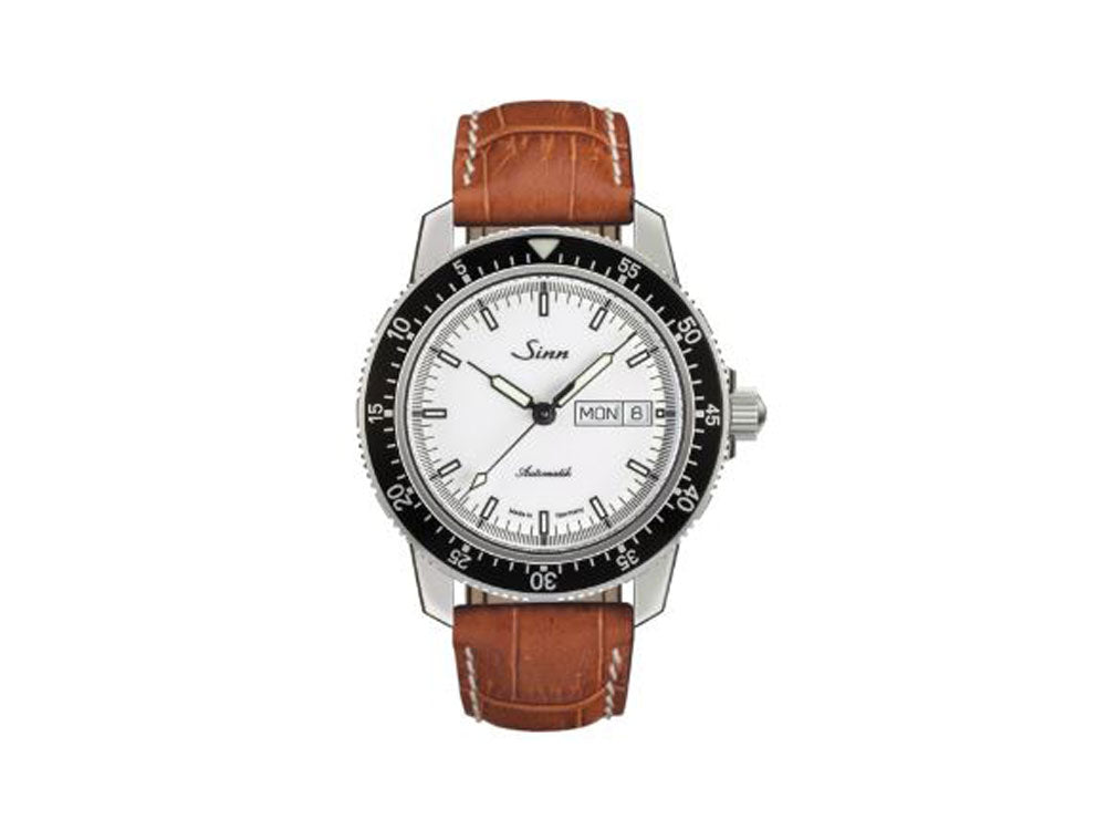 Reloj Automático Sinn 104 St Sa I W, 41 mm, Blanco, Correa de piel, 104.012 LB4