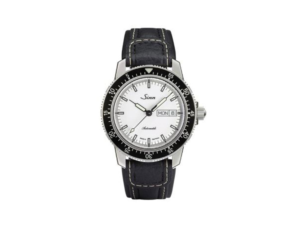 Reloj Automático Sinn 104 St Sa I W, 41 mm, Blanco, Correa de piel, 104.012 LB86