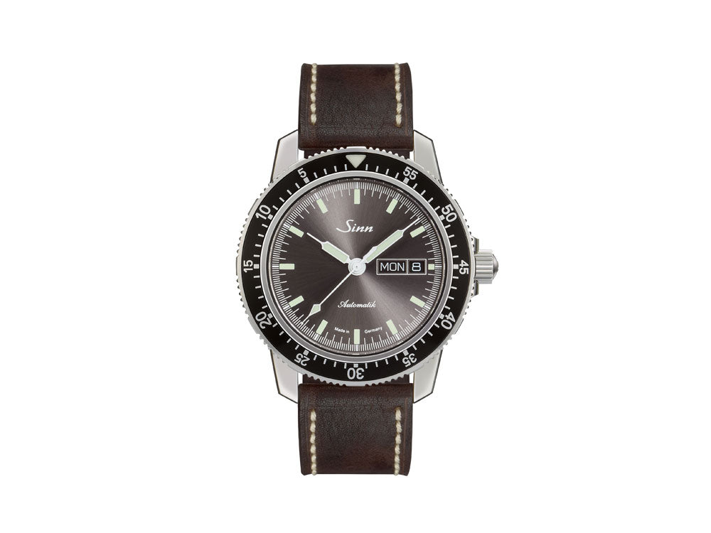 Reloj Automático Sinn 104 St Sa I A, Antracita, Cuero, 41mm, 104.014 LB115