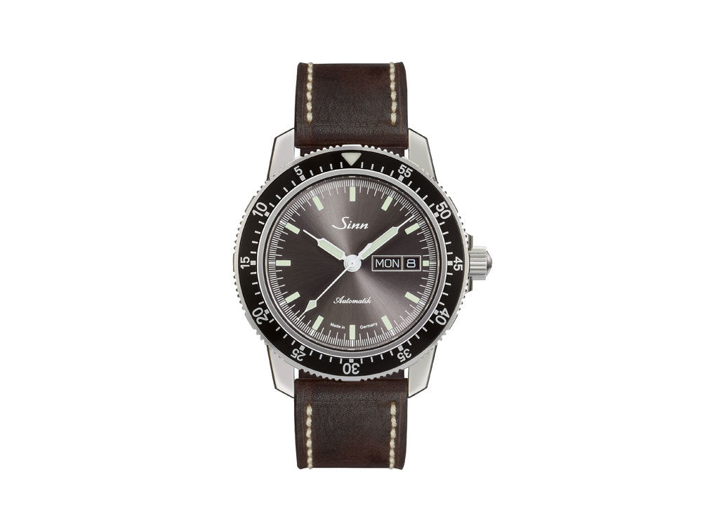 Reloj Automático Sinn 104 St Sa I A, Antracita, Cuero, 41mm, 104.014 LB115