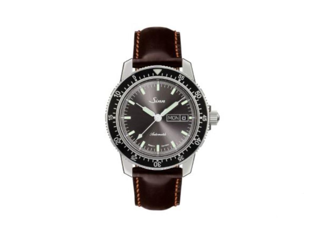 Reloj Automático Sinn 104 St Sa I A, 41 mm, Negro, Correa de piel, 104.014 LB19