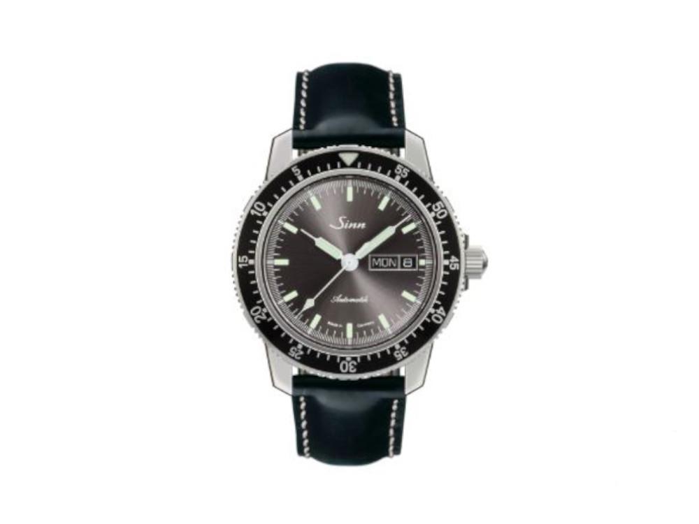 Reloj Automático Sinn 104 St Sa I A, 41 mm, Negro, Correa de piel, 104.014 LB20