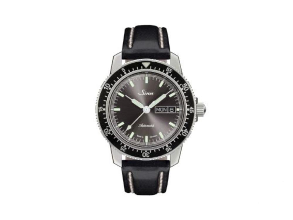 Reloj Automático Sinn 104 St Sa I A, SW 220-1, 41 mm, Negro, Piel, 104.014 LB35