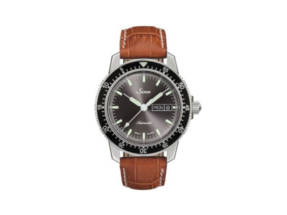 Reloj Automático Sinn 104 St Sa I A, SW 220-1, 41 mm, Negro, Piel, 104.014 LB4