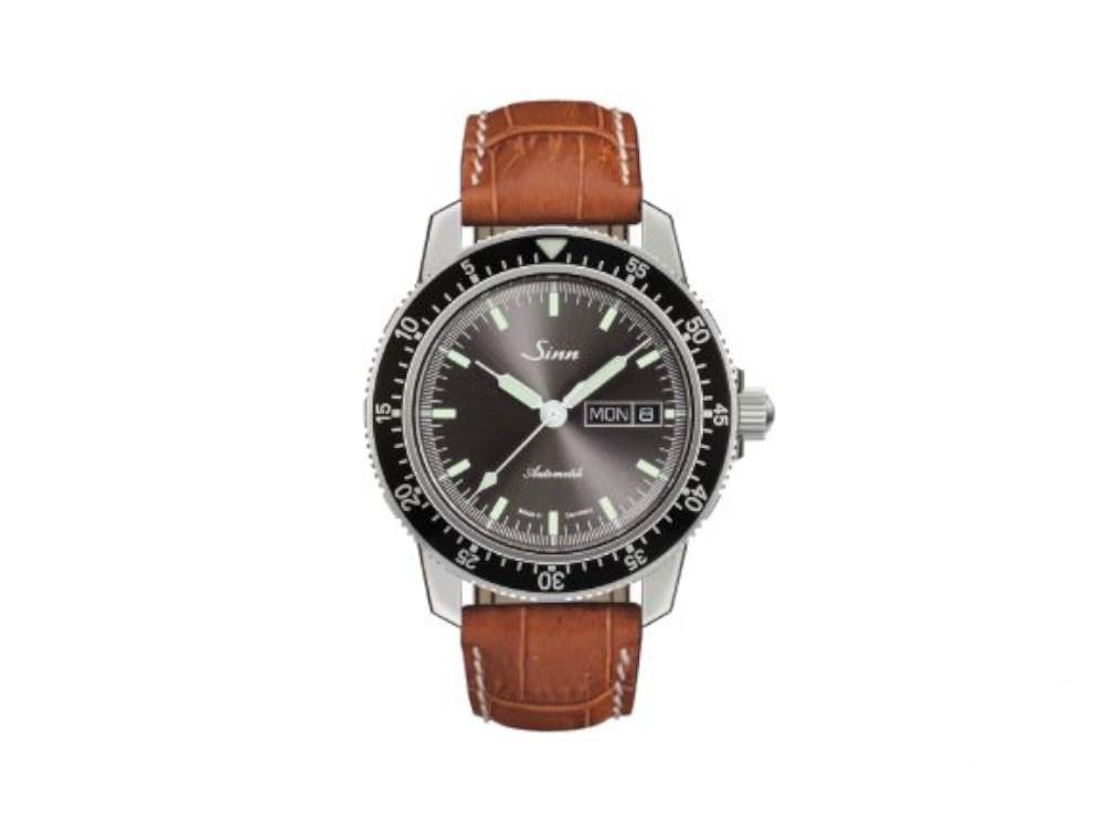 Reloj Automático Sinn 104 St Sa I A, SW 220-1, 41 mm, Negro, Piel, 104.014 LB4