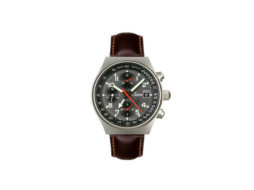 Reloj Automático Sinn 144 St DIAPAL, GMT, 41 mm, Cronógrafo, Negro, 144.068 LB19