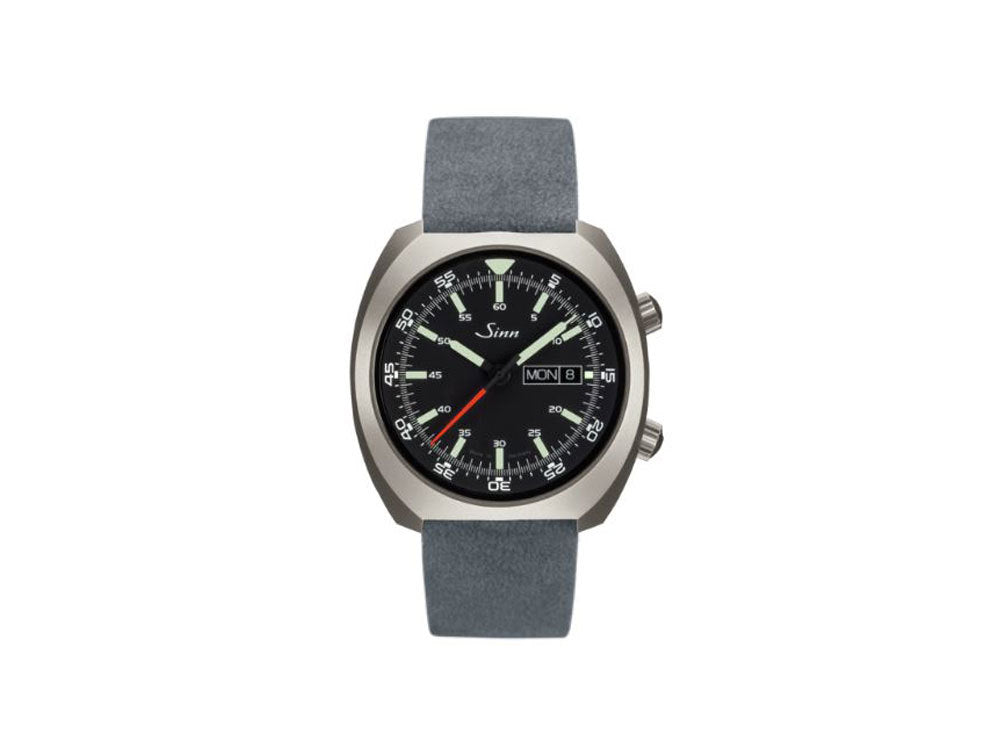 Reloj Automático Sinn 240 St, Acero inoxidable pulido, Negro, 240.010 LB163