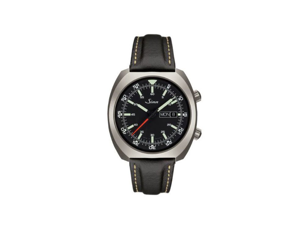Reloj Automático Sinn 240 St, Acero inoxidable pulido, Negro, 240.010 LB38