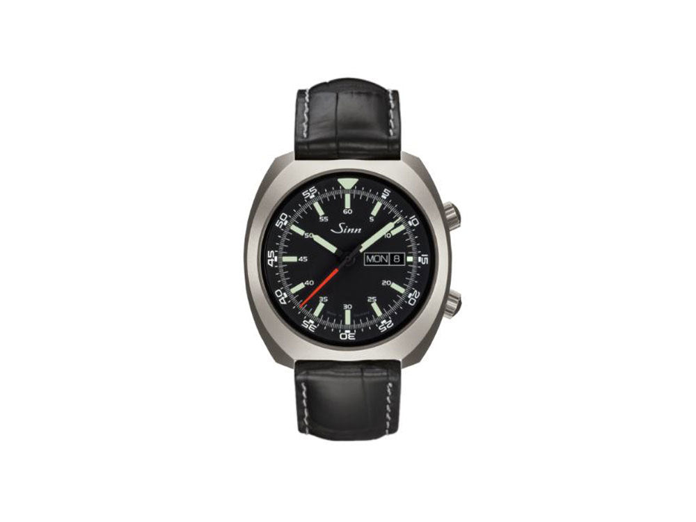 Reloj Automático Sinn 240 St, Acero inoxidable pulido, Negro, 240.010 LB6