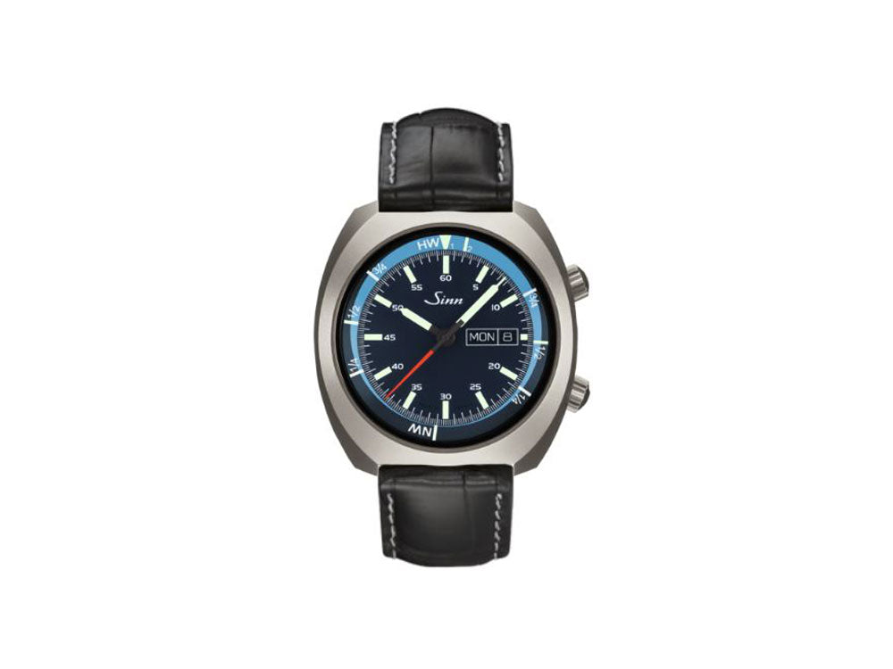Reloj Automático Sinn 240 St GZ, Acero inoxidable pulido, Azul, 240.011 LB6