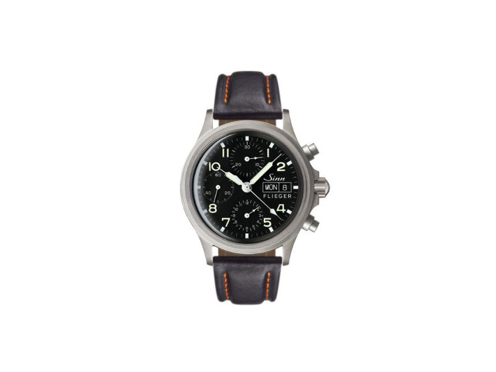 Reloj Automático Sinn 356 PILOT, Cronógrafo, 38,5mm, Negro, 356.020 LB126