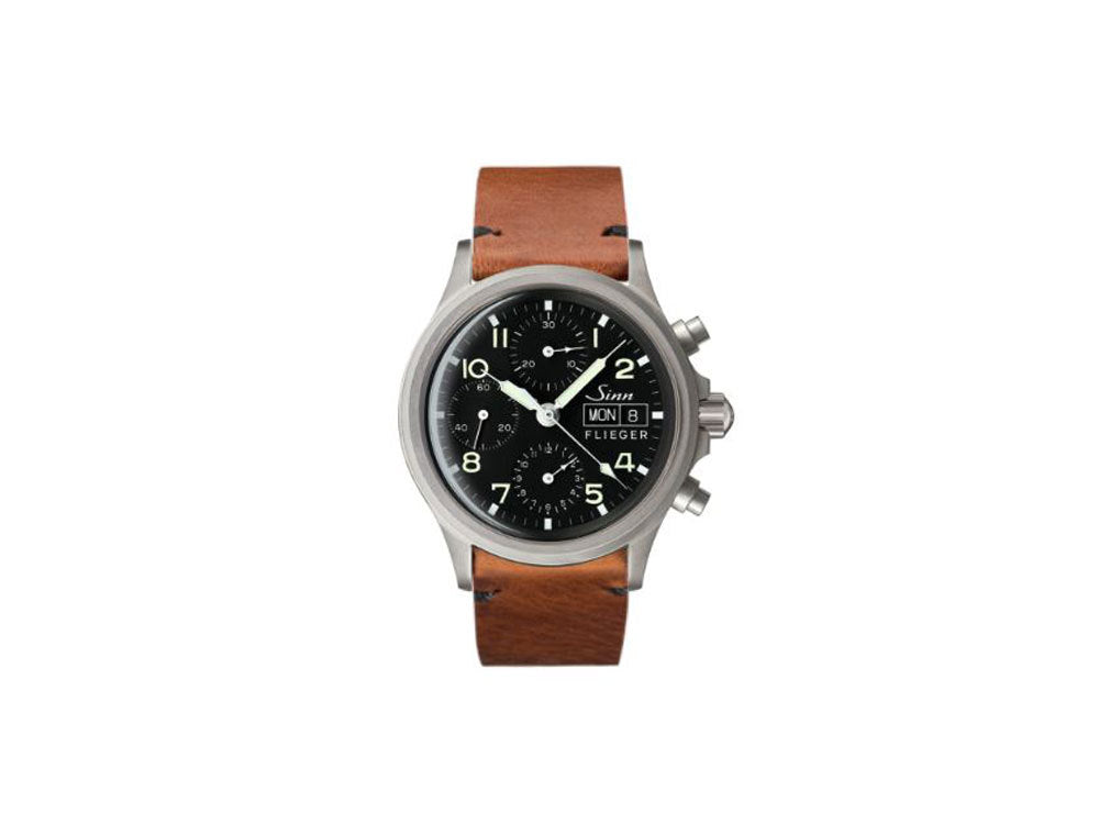 Reloj Automático Sinn 356 PILOT, Cronógrafo, 38,5mm, Negro, 356.020 LB156