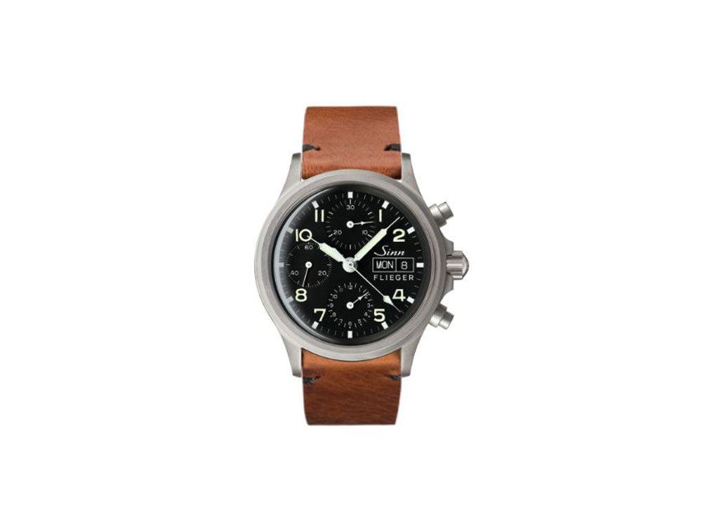 Reloj Automático Sinn 356 PILOT, Cronógrafo, 38,5mm, Negro, 356.020 LB156