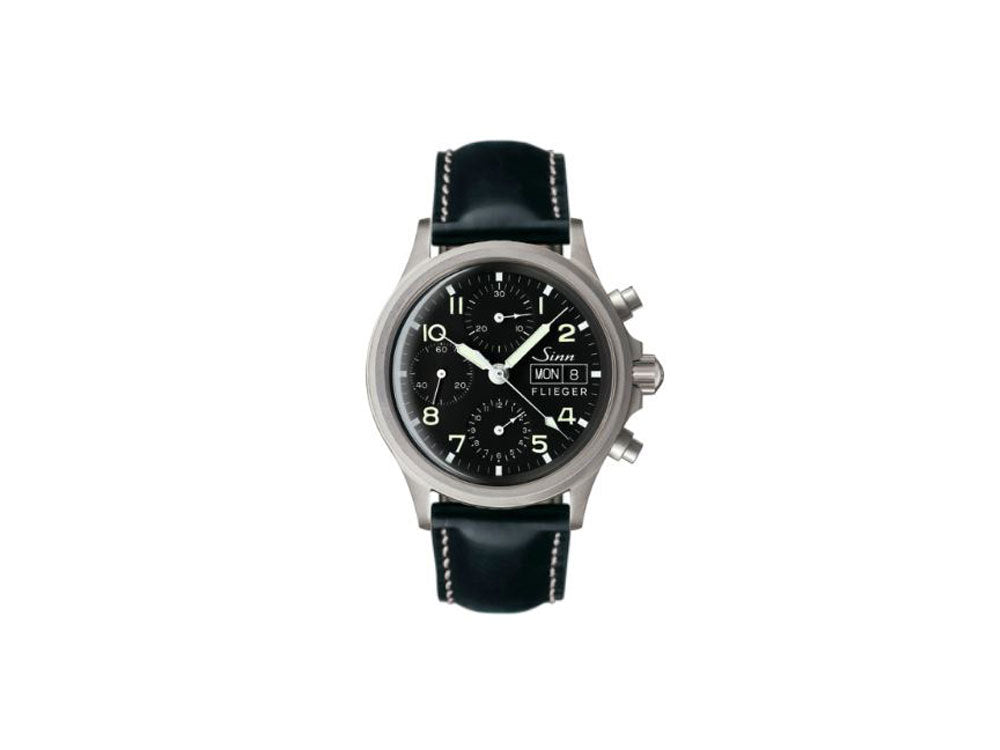 Reloj Automático Sinn 356 PILOT, Cronógrafo, 38,5mm, Negro, 356.020 LB20