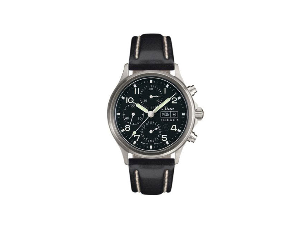 Reloj Automático Sinn 358 Sa PILOT, Cronógrafo, 42 mm, Negro, 358.060 LB36