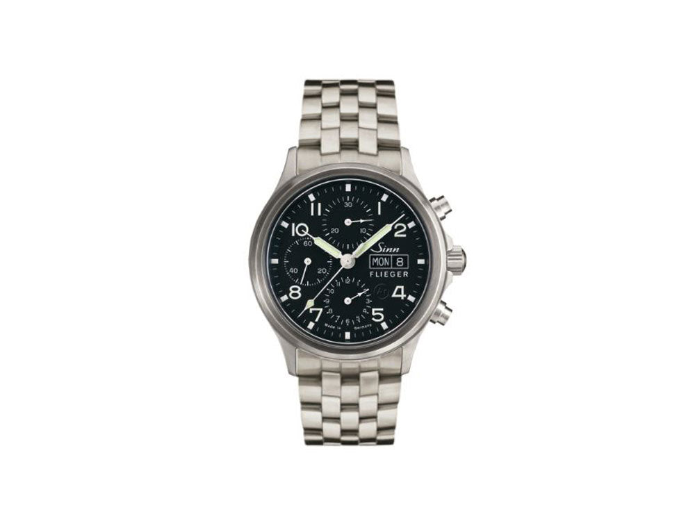 Reloj Automático Sinn 358 Sa PILOT, Cronógrafo, 42 mm, Negro, 358.060 MB76