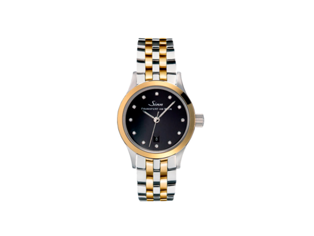 Reloj Automático Sinn 456 TW 12, ETA 2671, Negro, 28mm, Diamantes, 456.027 MB83