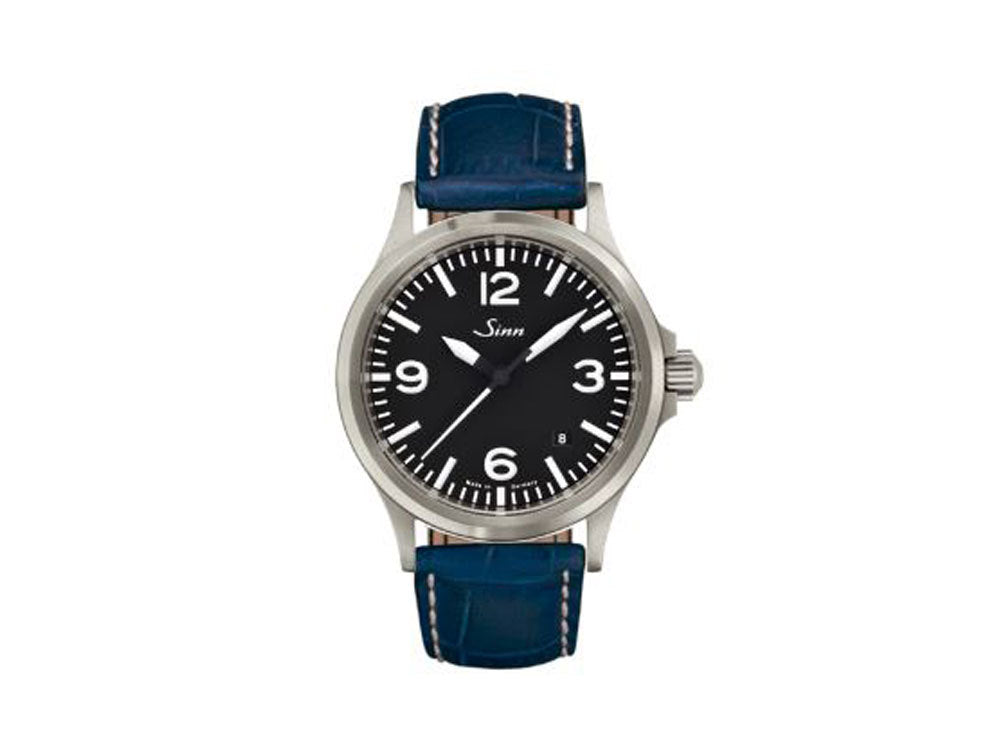 Reloj Automático Sinn 556 A, Negro, Correa de piel, 556.014 LB3