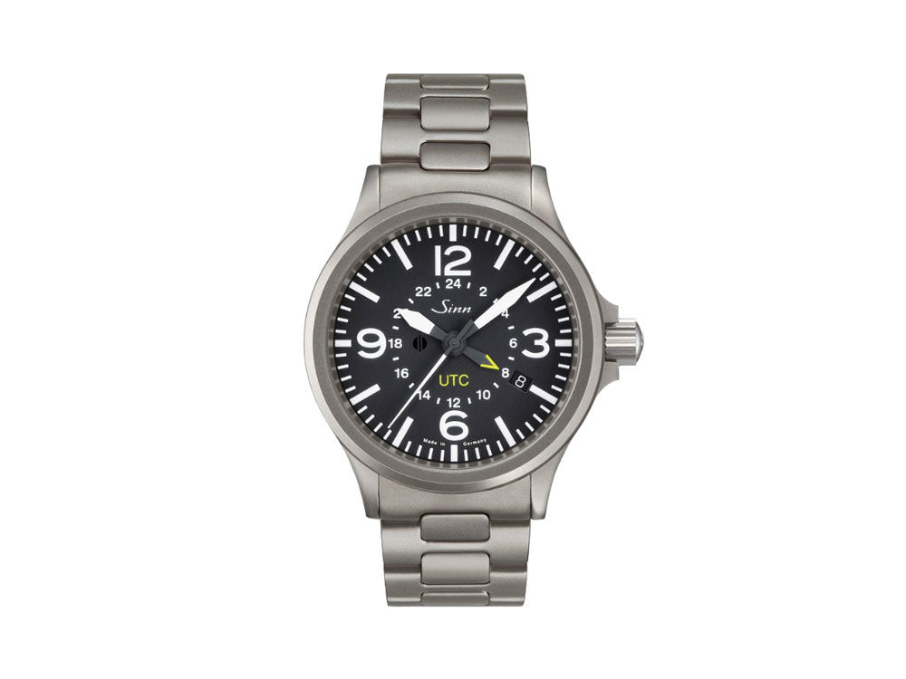 Reloj Automático Sinn 856 UTC, ETA 2893-2, 40mm, GMT, Negro, 856.010 MB63