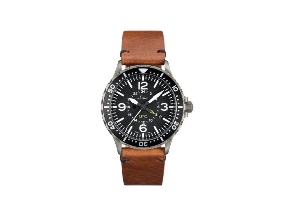 Reloj Automático Sinn 857 UTC, ETA 2893-2, 43mm, GMT, Piel, 857.010 LB139