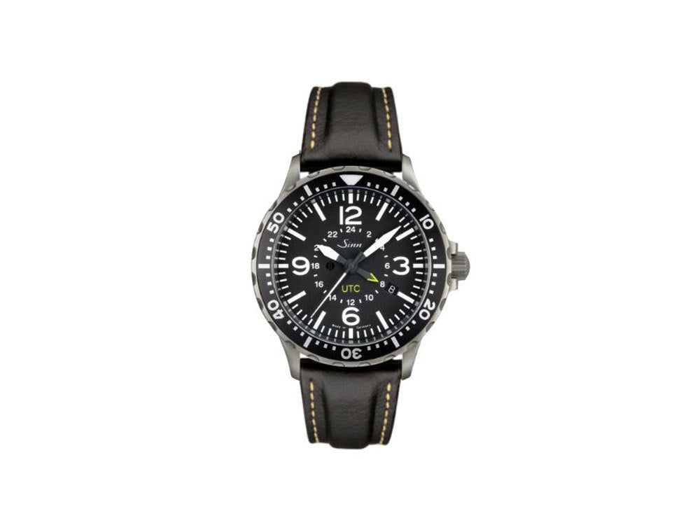Reloj Automático Sinn 857 UTC, ETA 2893-2, 43mm, GMT, Piel, 857.010 LB38