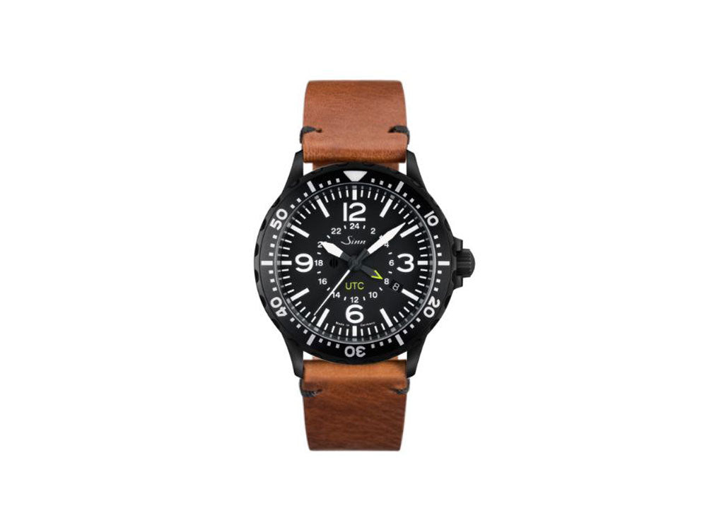 Reloj Automático Sinn 857 S UTC, ETA 2893-2, PVD, 43mm, GMT, Piel, 857.020 LB139