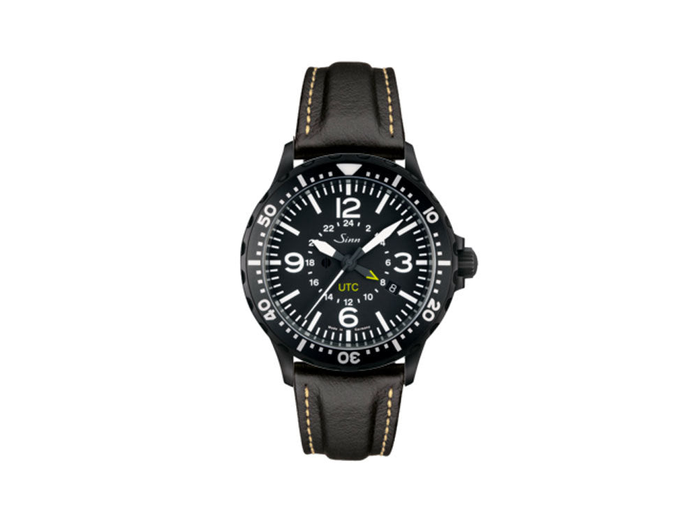 Reloj Automático Sinn 857 S UTC, ETA 2893-2, PVD, 43mm, GMT, Piel, 857.020 LB38