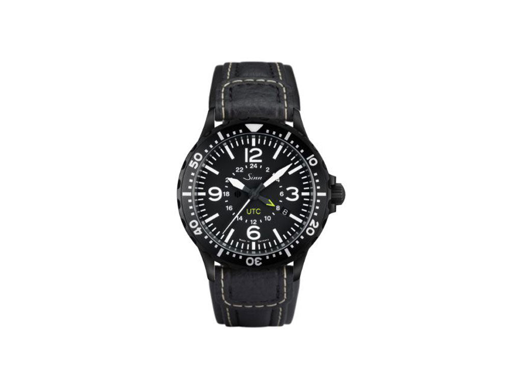Reloj Automático Sinn 857 S UTC, ETA 2893-2, PVD, 43mm, GMT, Piel, 857.020 LB39