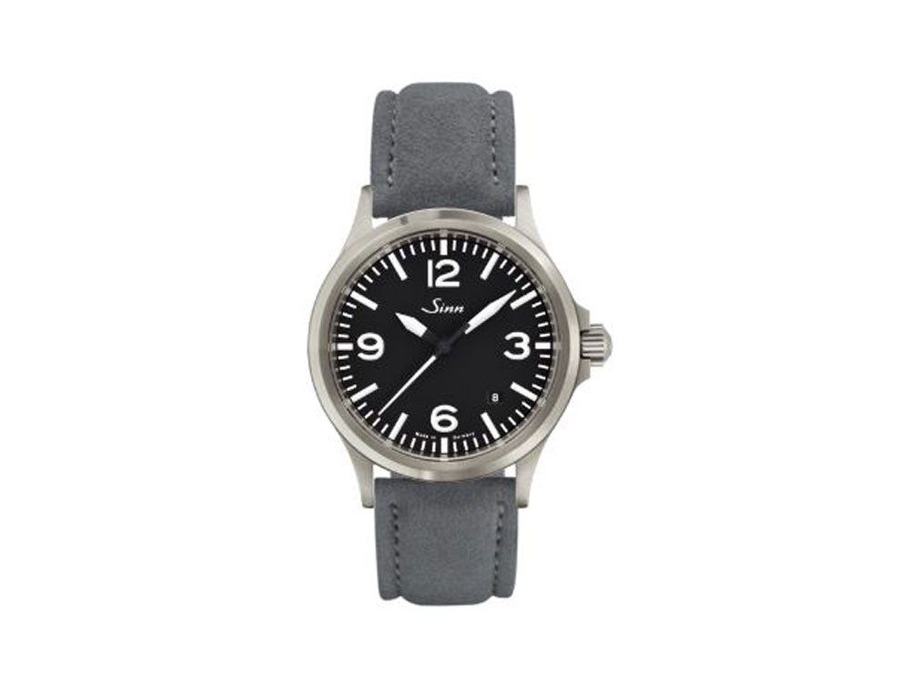 Reloj Automático Sinn 556 A, Negro, Correa de piel, 556.014 LB162