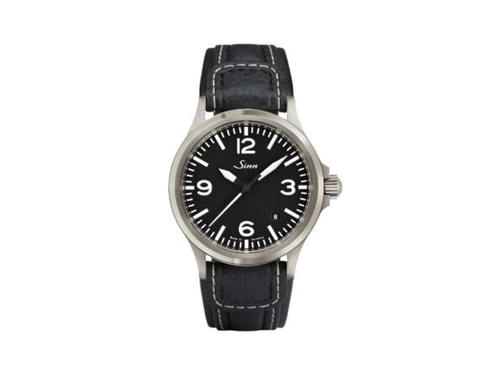 Reloj Automático Sinn 556 A, Negro, Correa de piel, 556.014 LB86