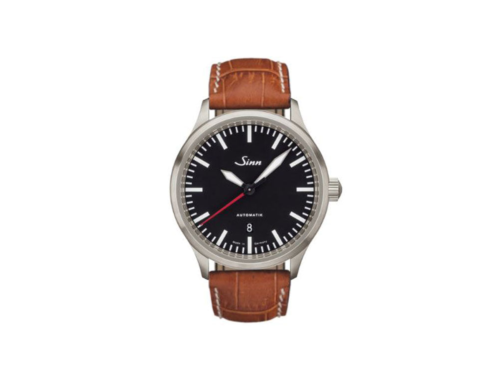 Reloj Automático Sinn 836, ETA 2892-A2, 43 mm, Negro, Piel, 836.010 LB9