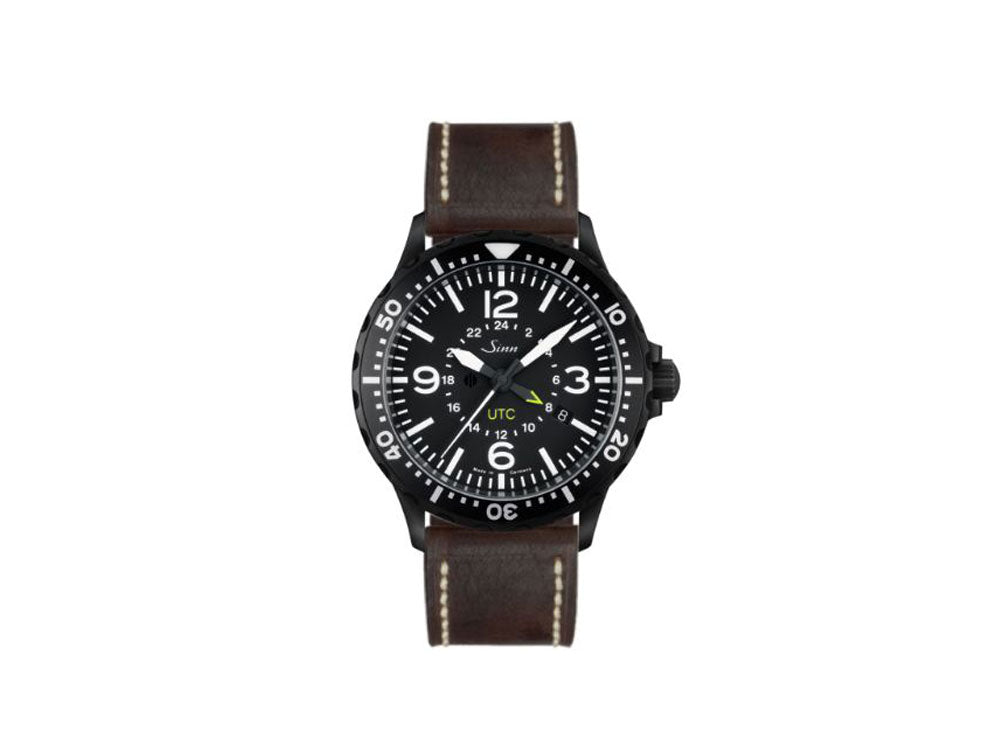 Reloj Automático Sinn 857 S UTC, ETA 2893-2, PVD, 43mm, GMT, Piel, 857.020 LB127