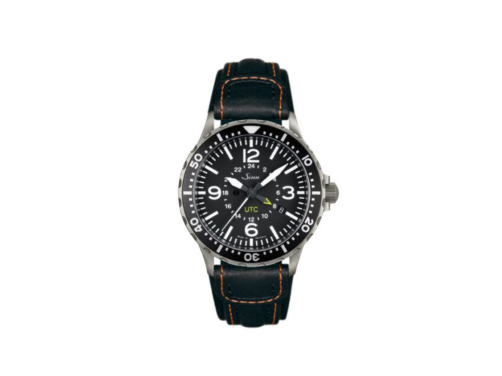 Reloj Automático Sinn 857 UTC, ETA 2893-2, 43mm, GMT, Piel, 857.010 LB101